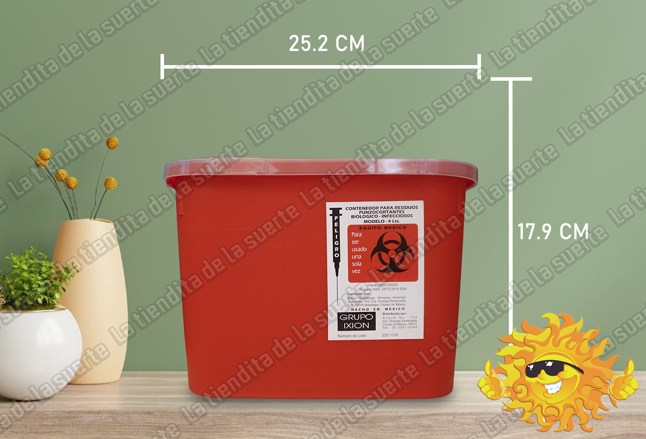 Contenedor Para Residuos Punzocortantes 4 L. - Image 2